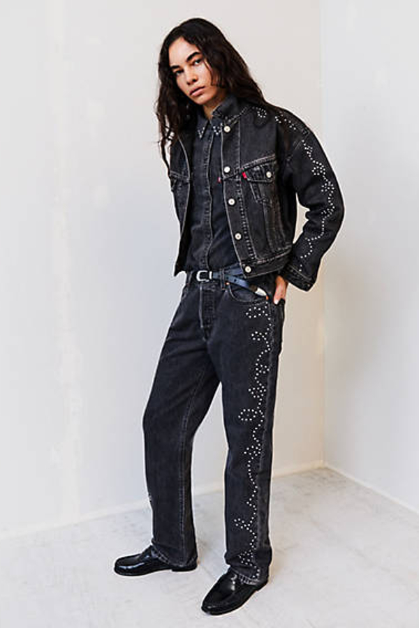 Vaqueros 501 '90s - Mujer - 28X32 - Negro / Bejeweled