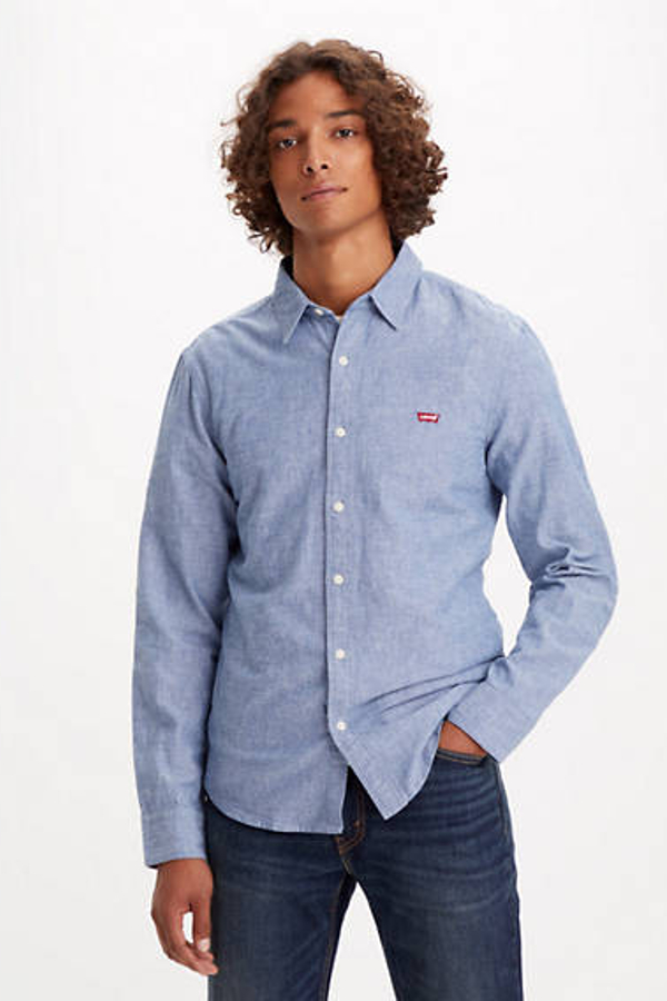 Camisa de fit ajustado Battery Housemark - Hombre - XS - Azul / Navy Peony