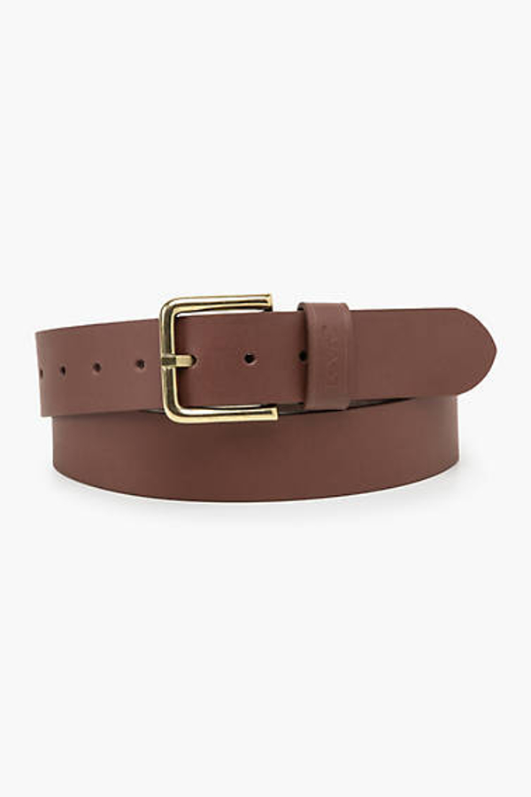 Cinturón de hebilla cuadrada - Hombre - 100 - Marrón / Brown