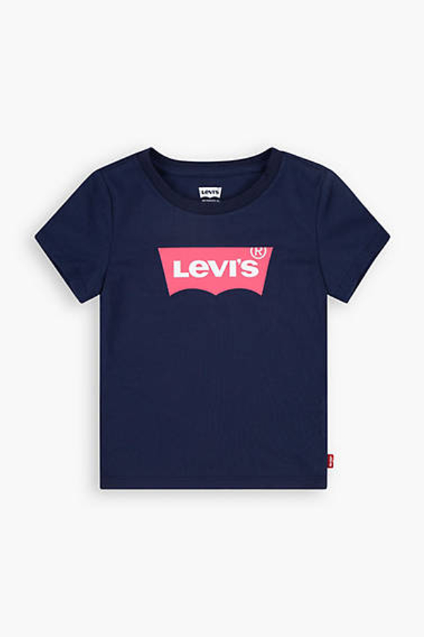 Camiseta infantil Batwing - Chicas - 3A - Azul / Peacoat/Tea Tree Pink