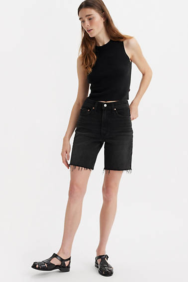 Shorts Ribcage Bermuda - Mujer - 25 - Negro / Goth Princess