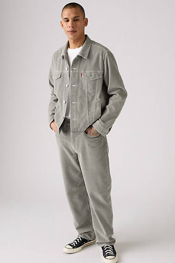 Vaqueros de pana 565 Loose Straight - Hombre - 28X30 - Gris / Limestone 10W Cord