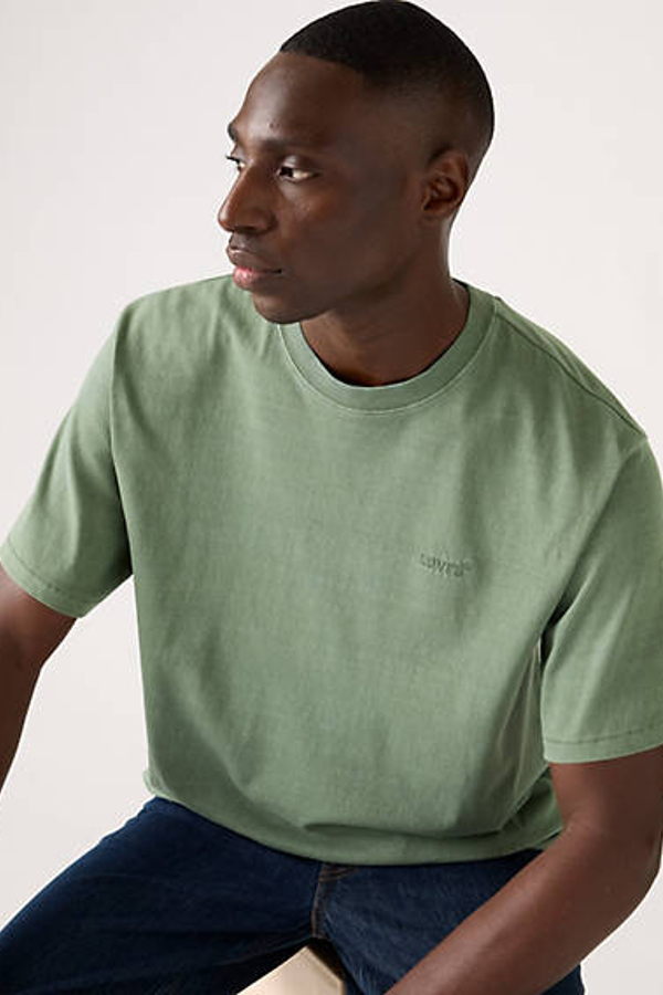 Camiseta Red Tab Vintage - Hombre - XS - Verde / Garment Dye Laurel Wreath Jersey