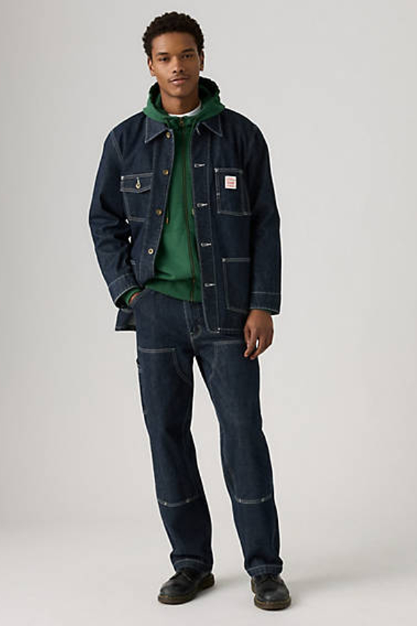 568 Loose Straight Double Knee Carpenter - Hombre - 33X34 - Azul / Mornin Classical Dbl Knee