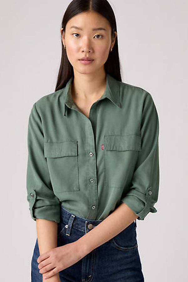 Camisa utilitaria Doreen - Mujer - L - Verde / Dark Forest