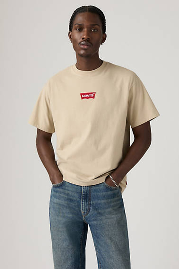 Camiseta Graphic Vintage Fit - Hombre - M - Neutral / Badge Bw 2Hp White Pepper