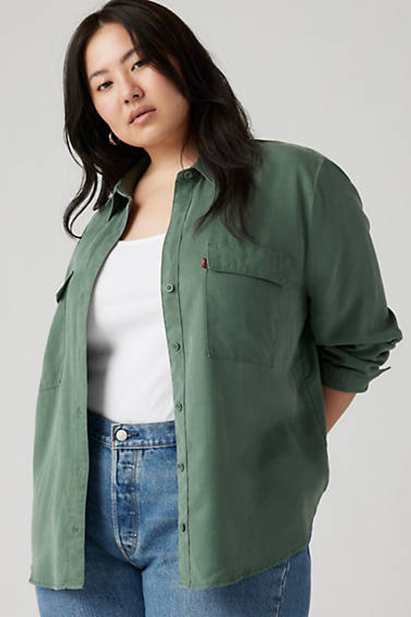 Camisa Doreen Utility (talla extragrande) - Mujer - 2X - Verde / Dark Forest