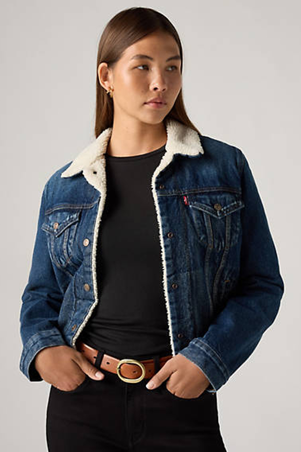 Chaqueta sherpa trucker Original - Mujer - L - Azul / That New New