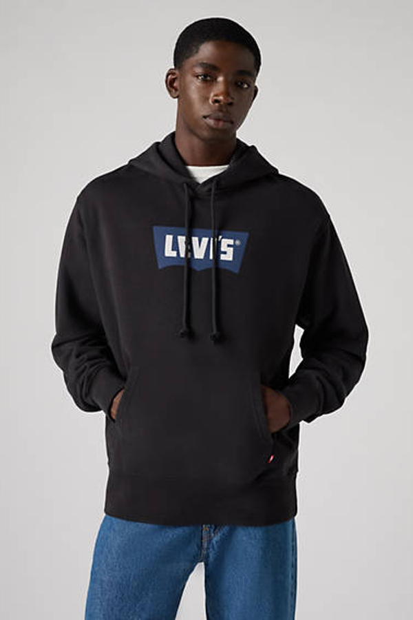 Sudadera con capucha Premium Graphic - Hombre - XS - Negro / Vtg Bw Logo Three Caviar