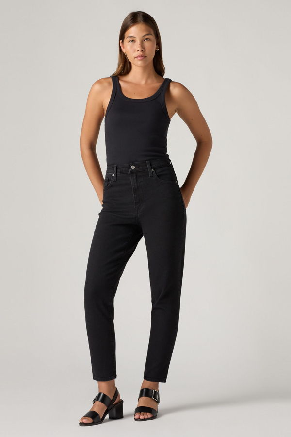 Jean de talle alto corte Mom - Mujer - 28X29 - Negro / Flash Black