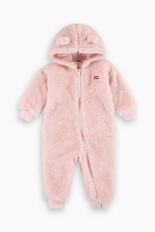 Mono de borreguito Bear para bebé - Chicos - 12M - Rosa / Lotus