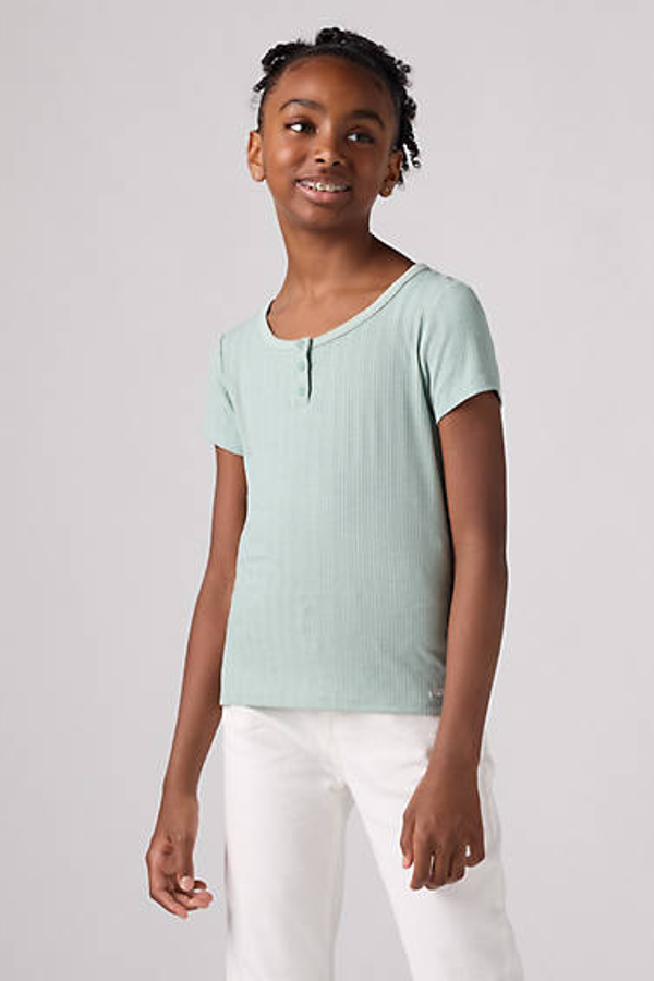 Top Rib Knit Baby para adolescentes - Mujer - 10A - Azul / Levi'S Blue Surf