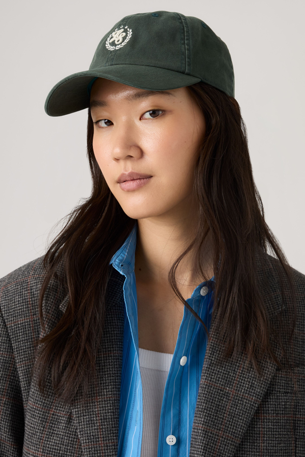 Varsity Baseball Cap - Men - One Size - Green / Vintage Pine Hats