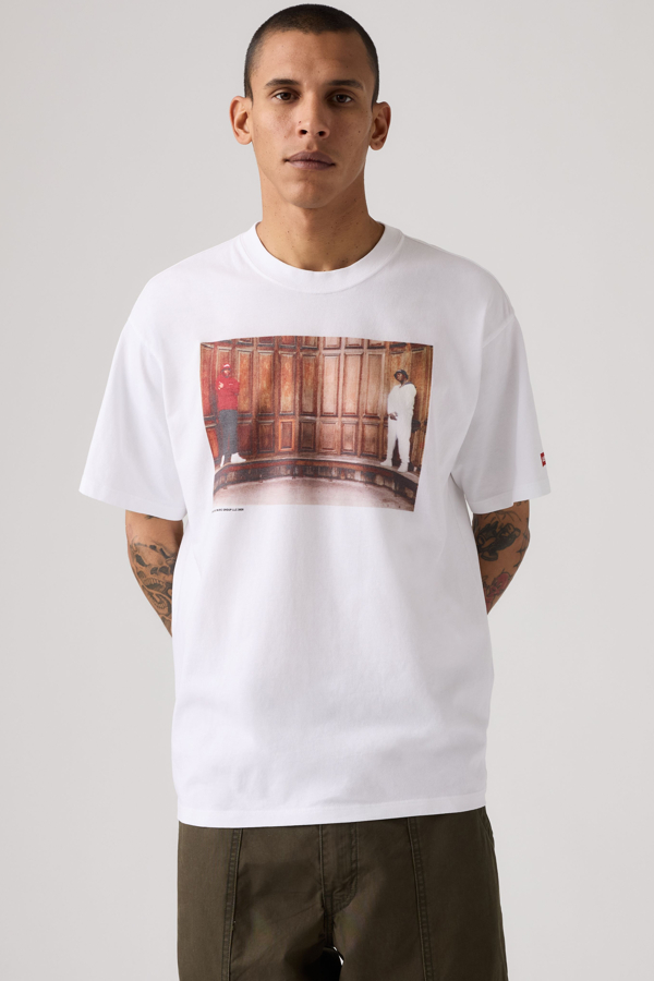 Band Tee - Hombre - 2XL - White / White+