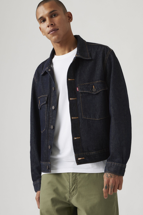 Chaqueta Trucker Embarcadero Station - Hombre - 2XL - Azul / Love Your Smile Rinse