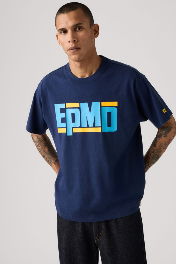 Band Tee - Hombre - 2XL - Blue / Navy Medieval Blue