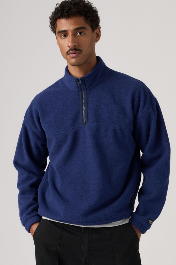Redwood Half Zip Sweatershirt - Hombre - 2XL - Azul / Medieval Blue