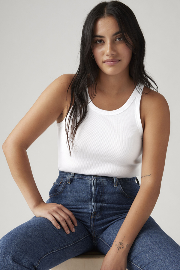 Camiseta de tirantes Racer - Mujer - 2XL - Blanco / White