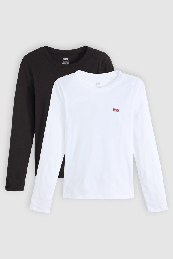 Camiseta de manga larga Essential (paquete de 2) - Mujer - 2XS - Multicolor / 2 Pack Tee White + & Anthracite Night