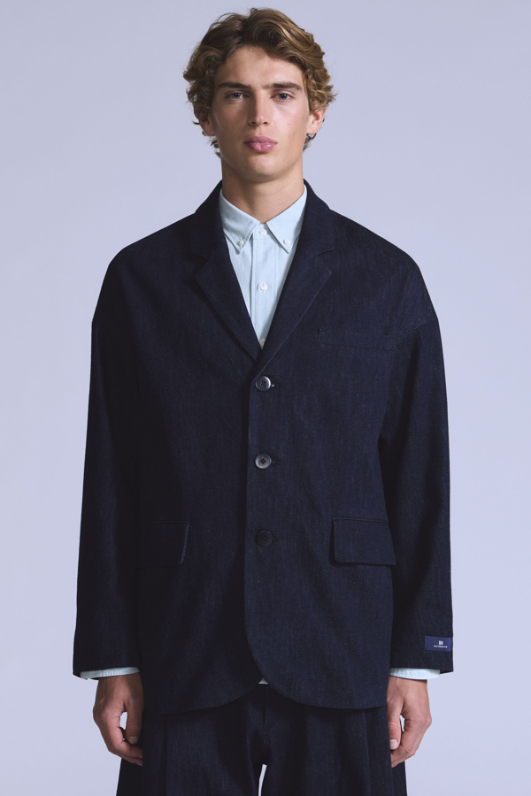 Chaqueta Unstructured - Hombre - M - Azul / Ivy Wash