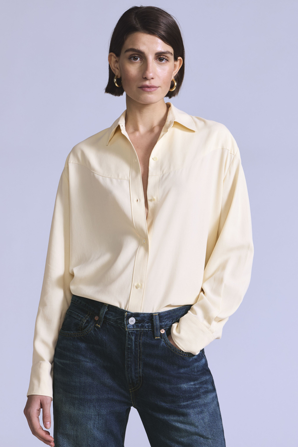 Camisa Silk Rider - Mujer - L - Blanco / Silk Rider Cream Rinse