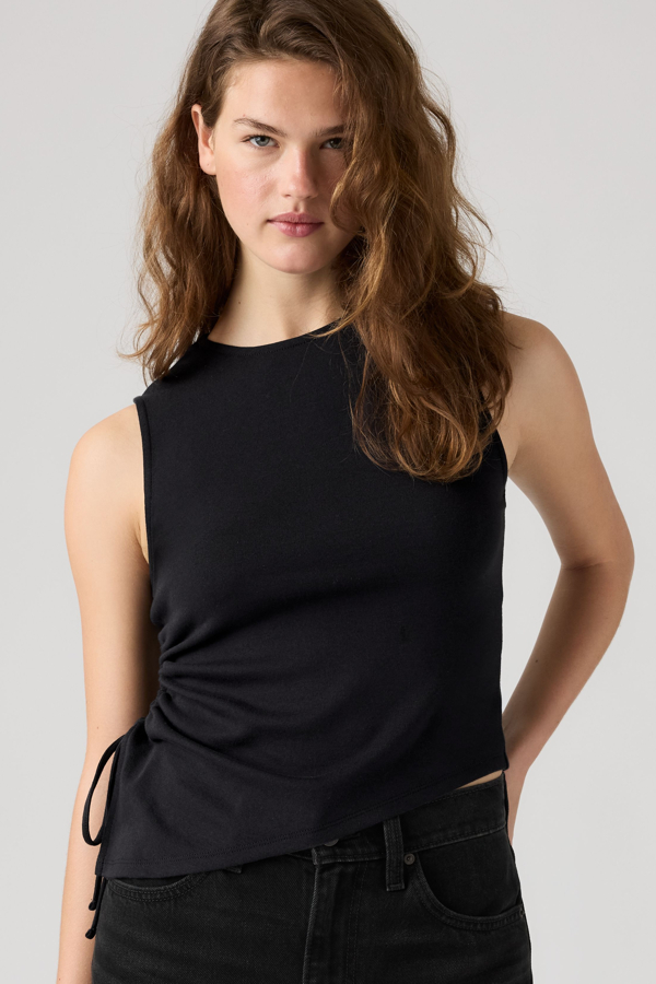 Top sin mangas Alila Asymmetrical - Mujer - L - Negro / Anthracite Night
