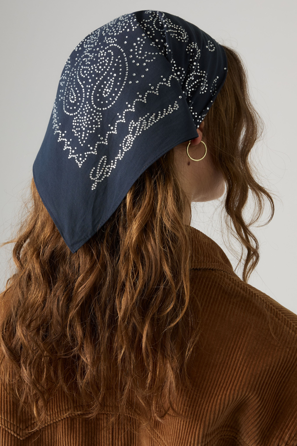 Levi's Rhinestone Bandana - Men - One Size - Blue / Rhinestone Navy Blazer