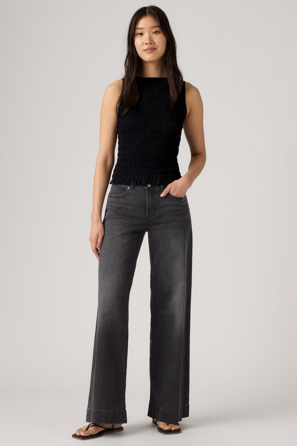 Vaqueros 318 Tailored de pierna ancha - Mujer - 25X30 - Negro / State Line