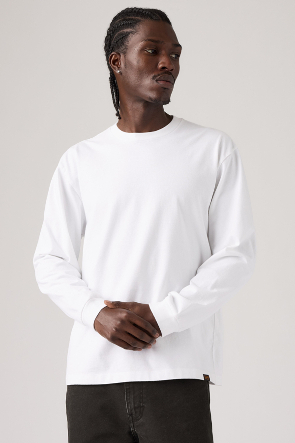 Long Sleeve Workwear Tee - Men - 2XL - White / Bright White