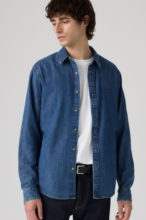 Battery Housemark Standard Shirt - Men - 2XL - Medium Wash / Tom Mid Wash