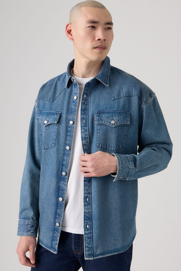 Denamore Western Overshirt - Hombre - 2XL - Lavado medio / West Port