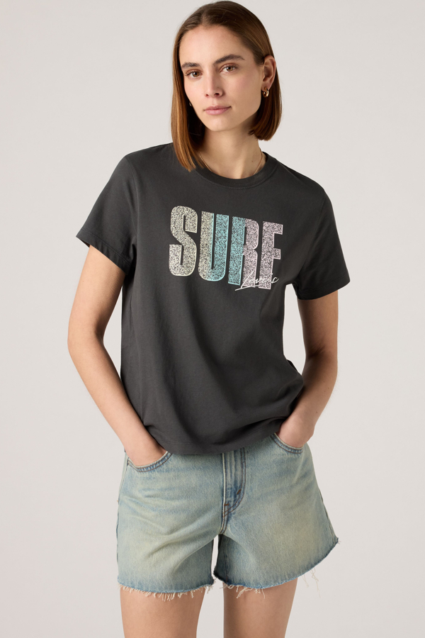 Camiseta Graphic Favorite - Mujer - L - Negro / Pirate Black