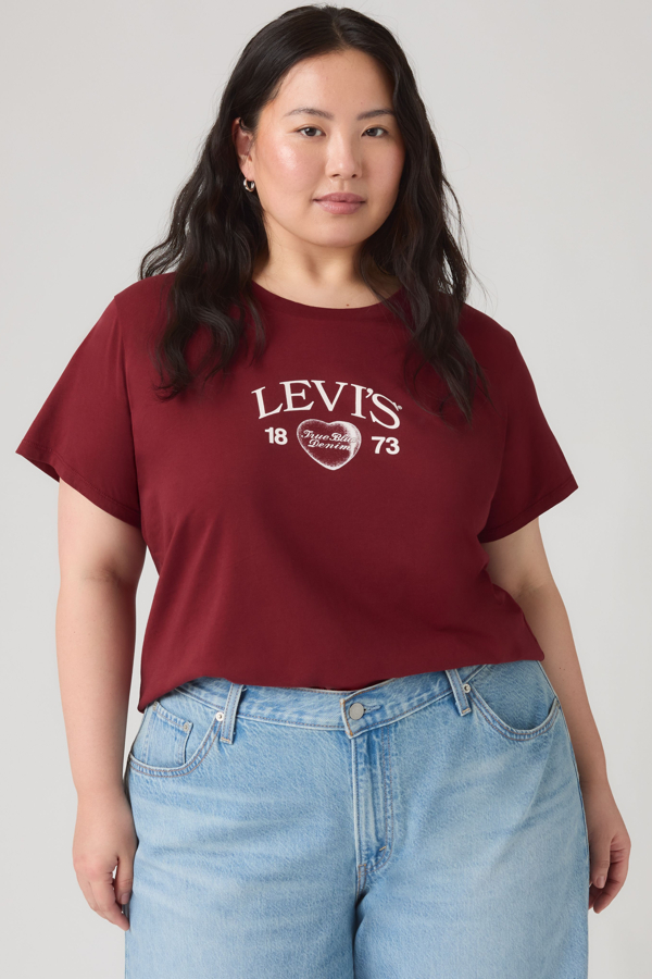 Perfect Tee (Plus Size) - Mujer - 1X - Red / Levi's Locket Warm Cabernet