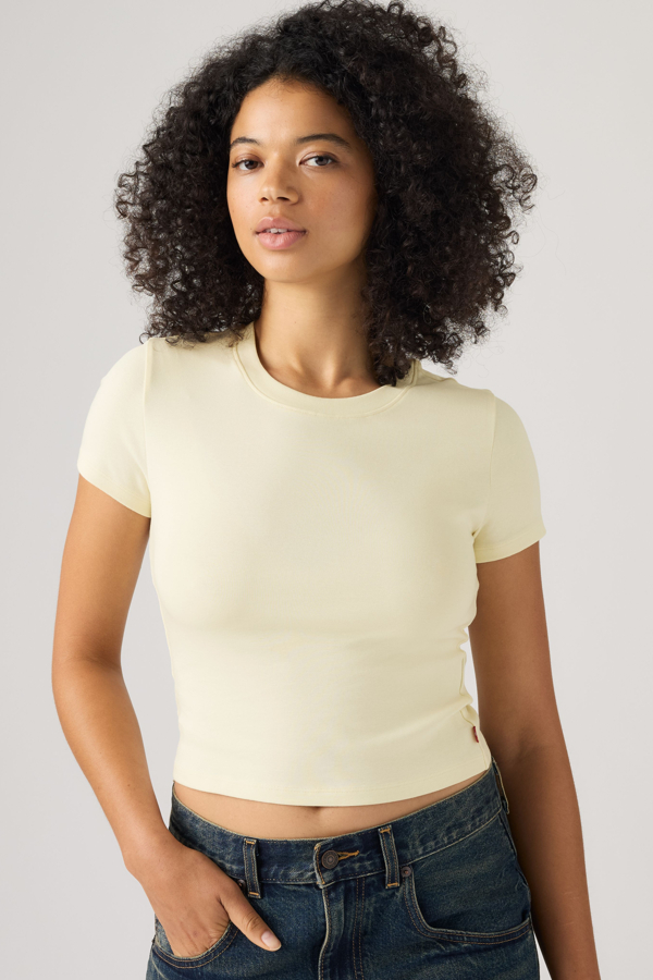 Essential Baby Tee - Women - L - Yellow / Pear Sorbet