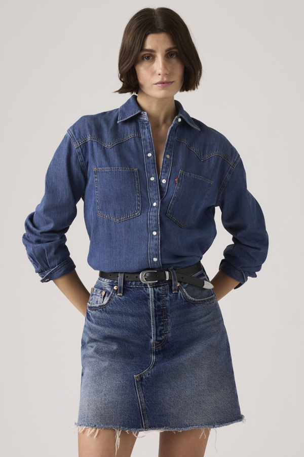 Camiseta Teodora Western - Mujer - 2XS - Azul / Air Space 5