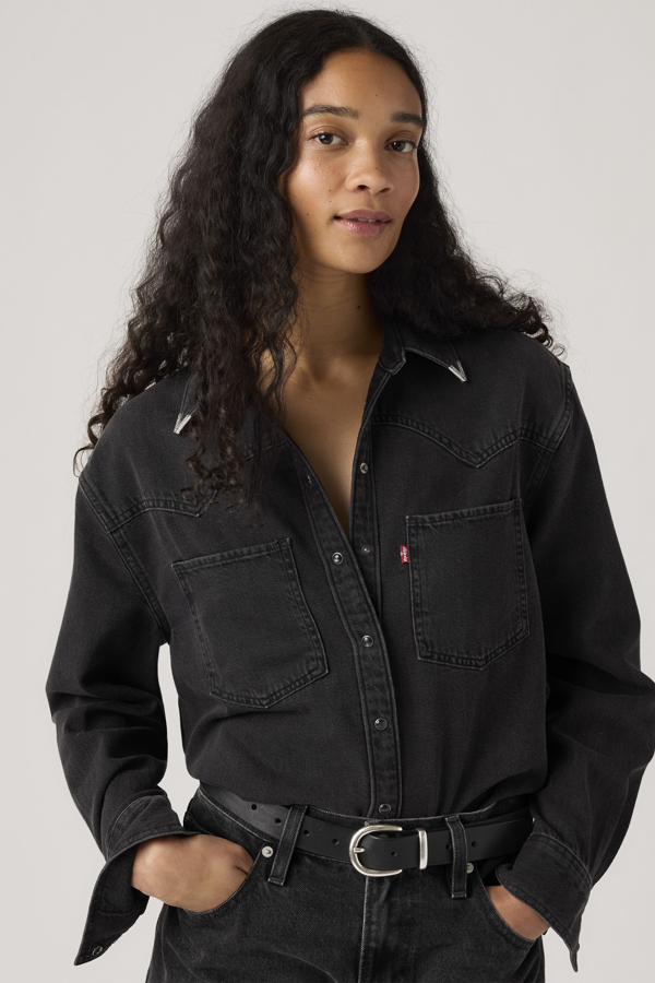 Camisa Western Teodora - Mujer - XS - Negro / Western Wildside