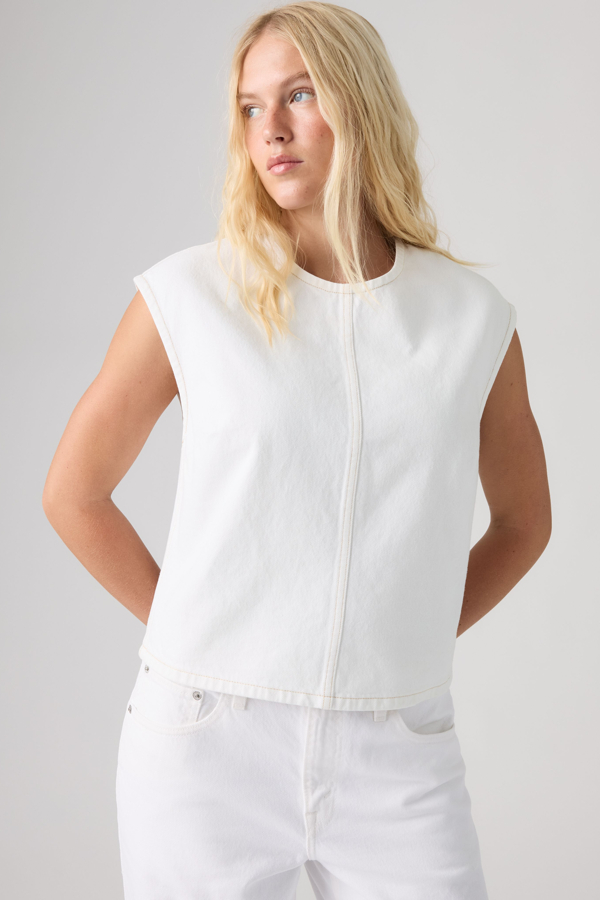 Denim Tee - Mujer - XS - Blanco / Tooth Fairy