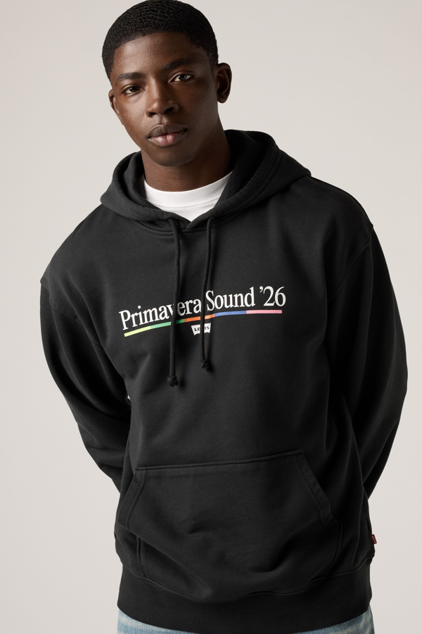 Relaxed Fit Graphic Hoodie - Hombre - 2XL - Negro / Primavera Sound 26 Jet Black