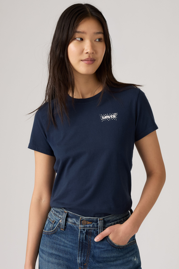Perfect Tee - Mujer - L - Blue / Inga Dot Bw Fill Navy Blazer