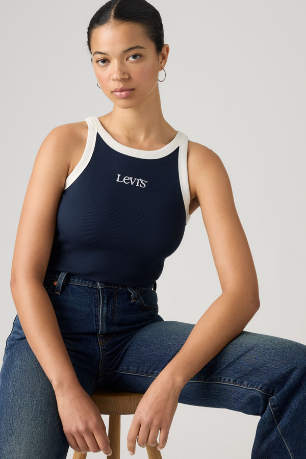 Camiseta de tirantes Graphic Essential - Mujer - L - Azul / Tank Club Logo Emb Navy Blazer