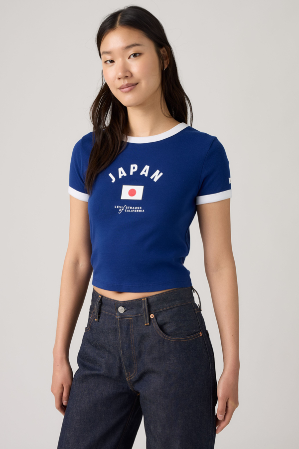 Camiseta ringer de Japón Levi's - Mujer - S - Multicolor / X Japan
