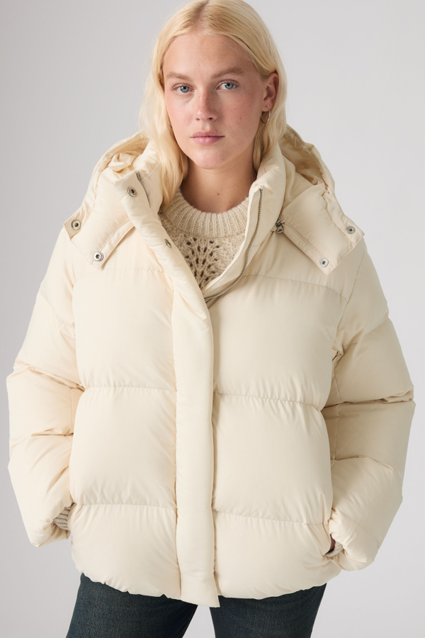 Tate Bubble Puffer - Mujer - M - Blanco / White Swan