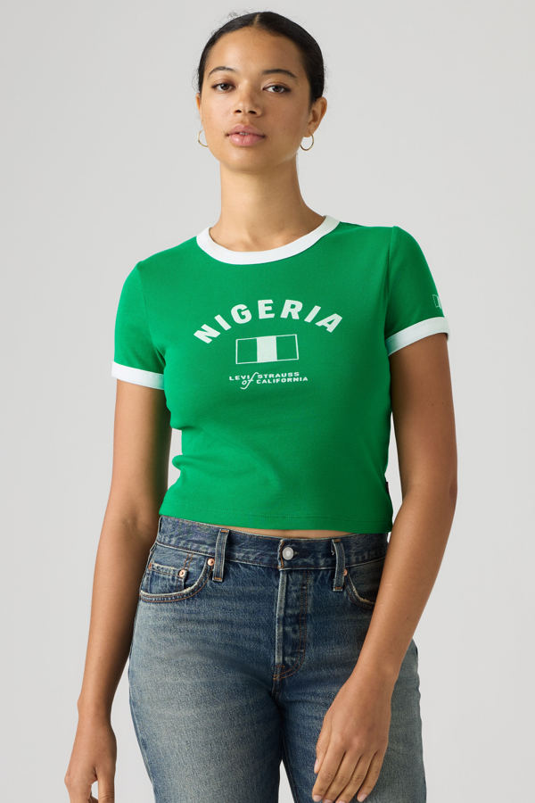 Camiseta ringer de Nigeria Levi's - Mujer - M - Multicolor / X Nigeria