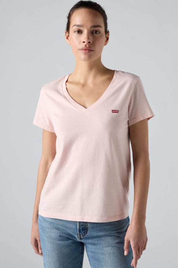 Camiseta de cuello de pico Perfect - Mujer - S - Rosa / Potpourri