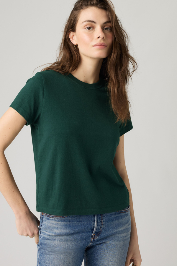 Favorite Slub Tee - Mujer - L - Verde / Pine Grove