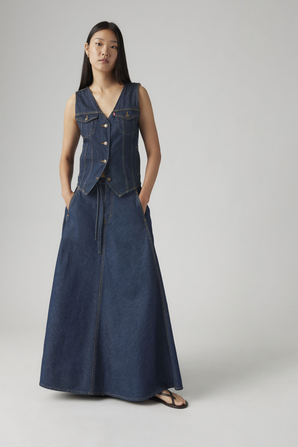 Falda XL - Mujer - 23 - Azul / Square Circle