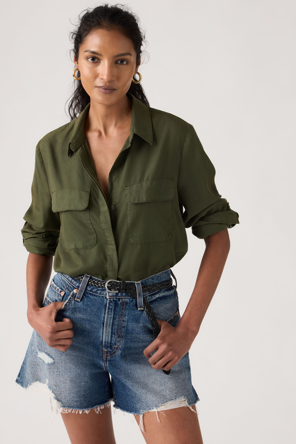 Camisa Elaine Utility Lightweight - Mujer - L - Verde / Deep Depths Gd