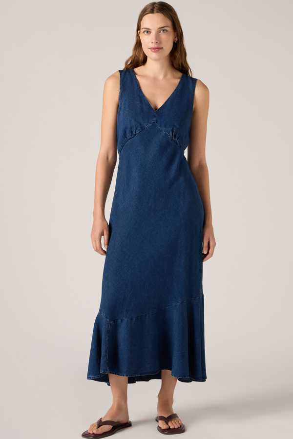Brita Lightweight Slip Dress - Women - L - Dark Wash / Starry Eyes