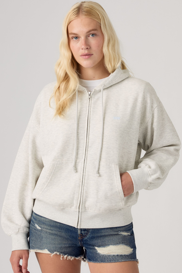 Everyday Full Zip Hoodie - Mujer - L - Gris / Frosty Grey Heather Bc02