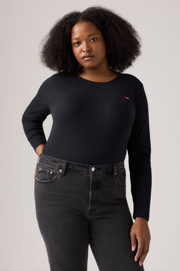 Camiseta de manga larga Hayes Levi's para mujer (talla extragrande) - Mujer - 1X - Negro / Anthracite Night